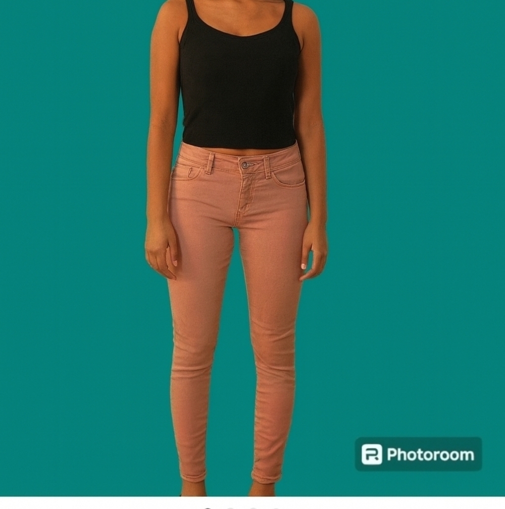 3/$30 TINSELTOWN 1990s Dusty Pink Low Rise Skinny Ankle Pants